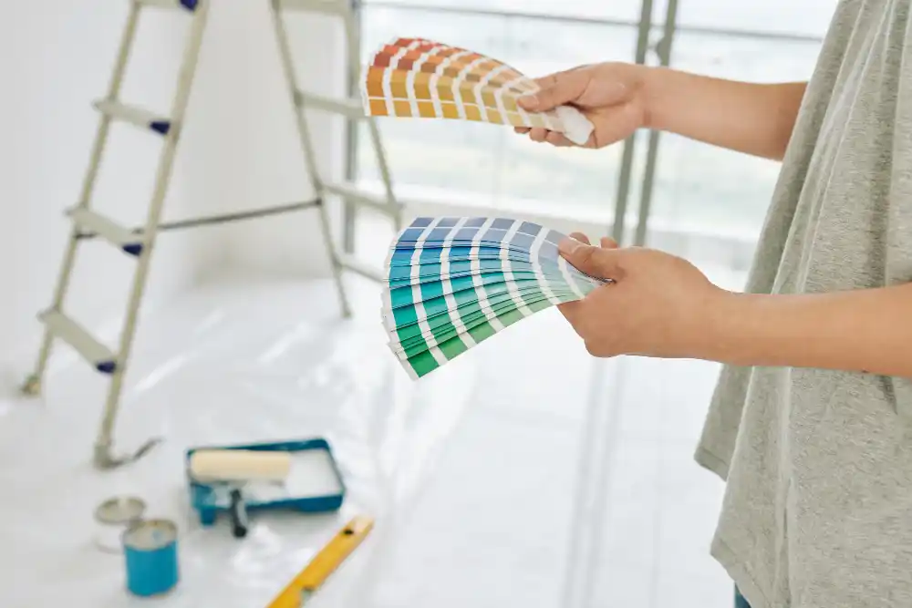 Choosing premium interior home colours with paint shade cards for modern Kerala apartments